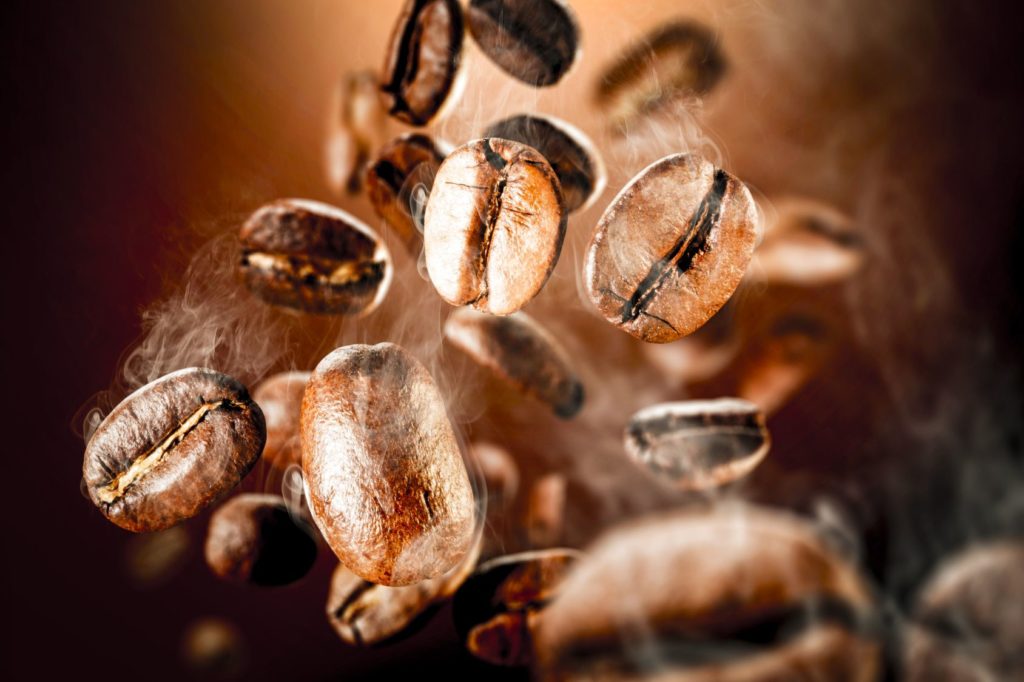 Bohnen von Kaffee