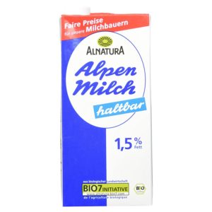 Alnatura Bio H-Alpenmilch haltbar 1.5% Fett