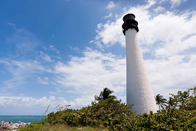 Leuchtturm von Key Biscaine in Miami