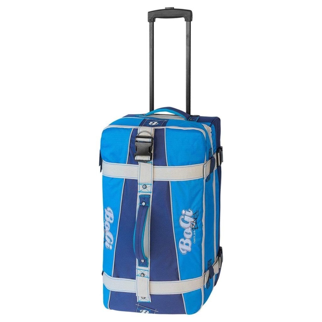 Blaue Reisetasche mit Rollen