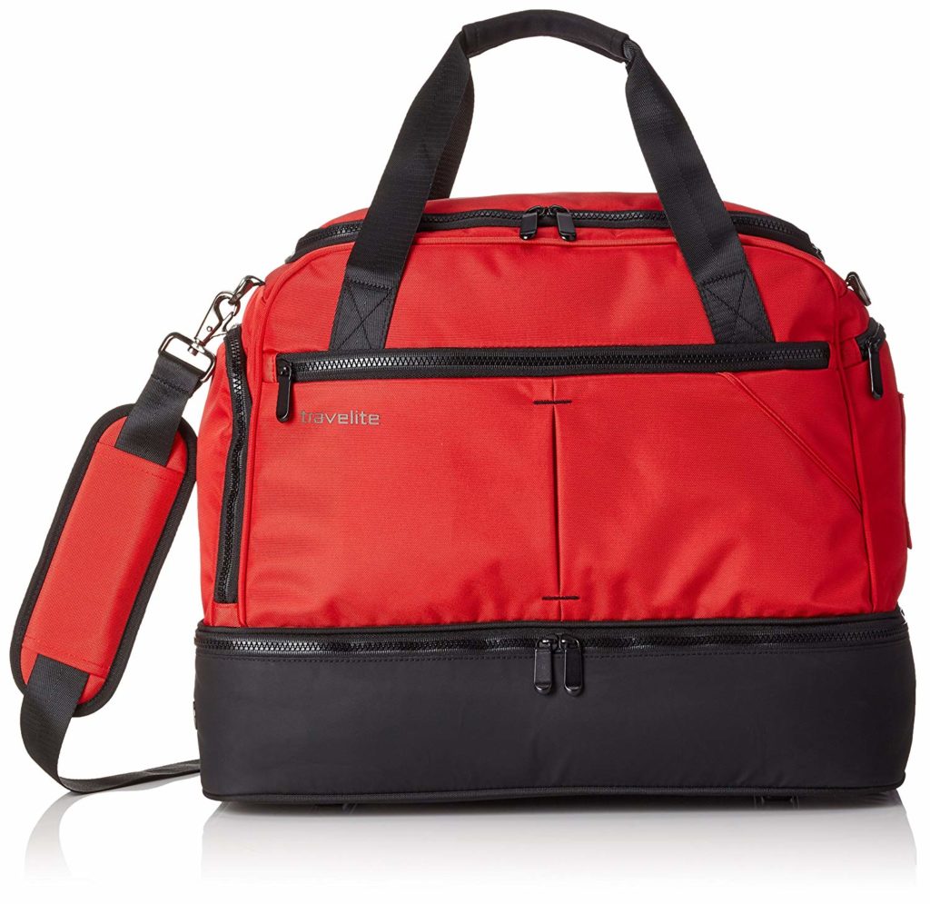 Rote Reisetasche