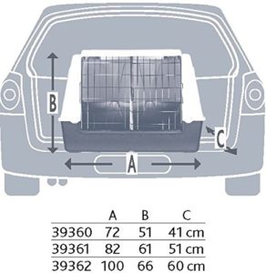 Skizze Maße Hundebox