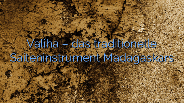 Valiha – das traditionelle Saiteninstrument Madagaskars